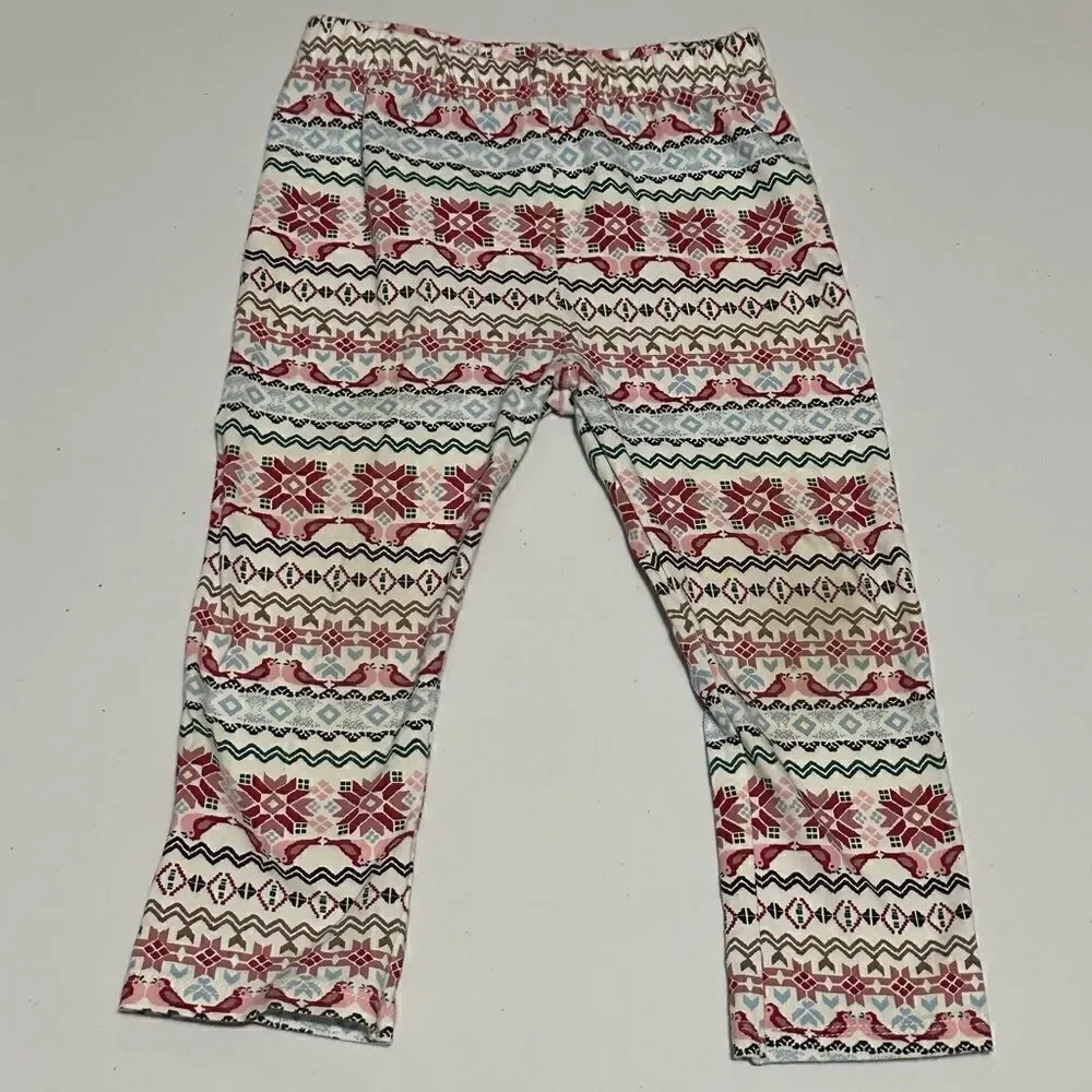 First Impressions Christmas pattern pink girls 2 piece set size 24 months